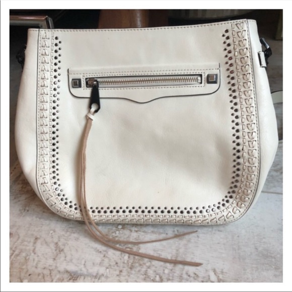 Rebecca Minkoff Winter White Crossbody Leather Bag - Picture 2 of 8